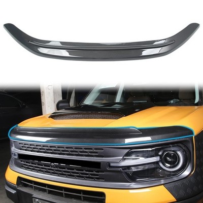 Carbon Fiber Hood Bug Deflector Protector Compatible with Ford Bronco Sport 2...