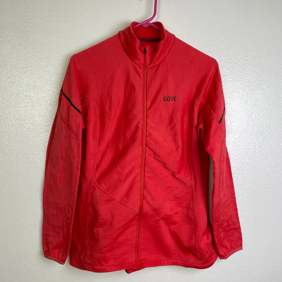 Camisa Gore Ciclismo Térmica Manga Larga Cremallera Mujer Talla XL Roja Térmica Exterior Foto 3 de 4
