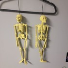 Pair Of 16" Halloween Skeleton Hanging Prop Decor Yard Indoor Party Grave