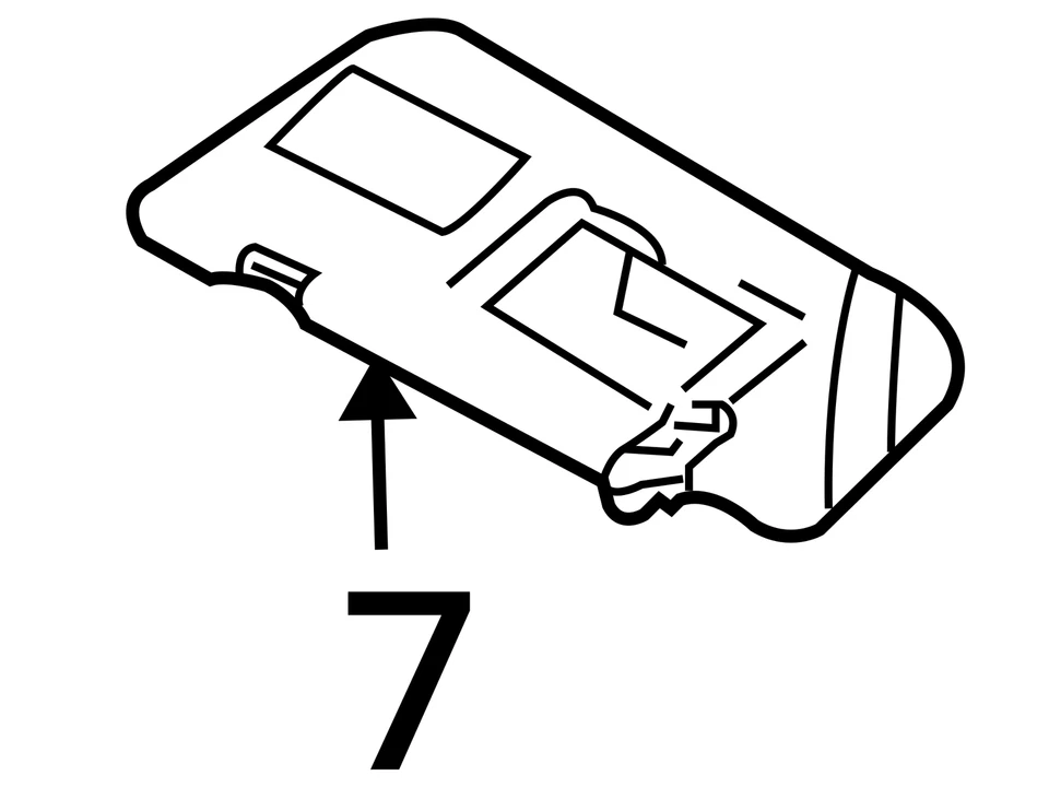 Mercedes-Benz ML550 2008-2011 conductor parasol espejo parasol izquierdo bronceado CMN6N Foto 4 de 4
