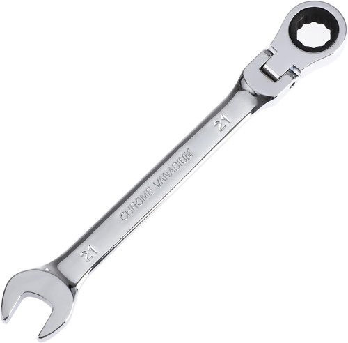 21mm Ratcheting Wrench 12 Point Metric Flex Head Gear Rachet Box  - Picture 1 of 6