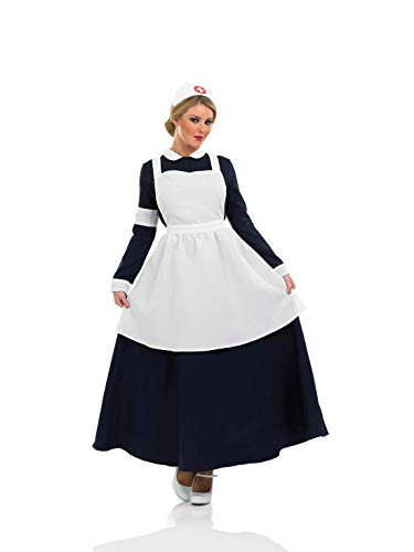 Florence Nightingale Costume Adult, Nurse Fancy Dress, Victorian - Picture 1 of 4