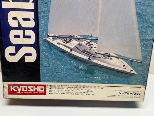 Vintage Kyosho Seabreeze 600 Rc Boat With Attack 2ER Remote New Old stock - Picture 2 of 15