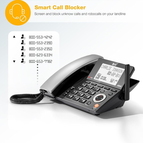 CL84218 Home Phone with Digital Answering, Intercom & Speakerphone Functionality - Picture 6 of 17
