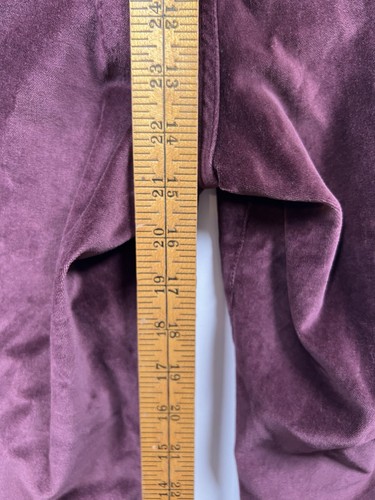 Peruvian Connection Boot Cut Velveteen Jeans Pants Burgundy Sz 14, 36x30 NEW - Picture 3 of 12