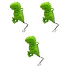  3 stücke Dinosaurier Tee Infuser Lose Blatt Teesieb Filter Diffusor Silikon