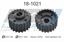 IJS GROUP 18-1021 Sprocket, Crankshaft for Audi, Ford, Seat, Skoda, VW