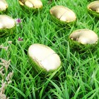  UNOMOR 12pcs Plastic Golden Easter Eggs for Easter Egg Hunt Games Party