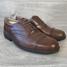 Clarks Smart Shoes Mens Brown UK Size 9 Extra Wide Lace Up  Formal
