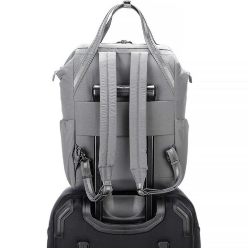 Pacsafe Citysafe CX Anti-Theft 13" Laptop Backpack Bag Econyl Gravity Gray - Picture 10 of 10