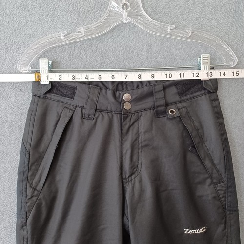 Zermatt Ski Pants Youth Medium Black Winter Snow Pants Zip Pockets Active Pants - Picture 4 of 16