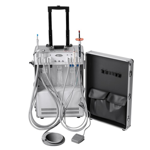 Portable Dental Delivery Unit Suction Air Compressor / 4Hole Handpiece Kit - Picture 52 of 94