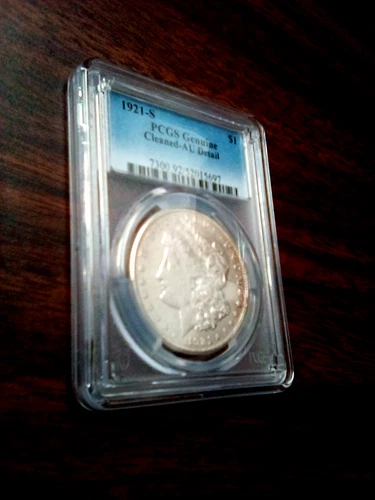 1921-S PCGS Genuine Cleaned-AU Detail $1
