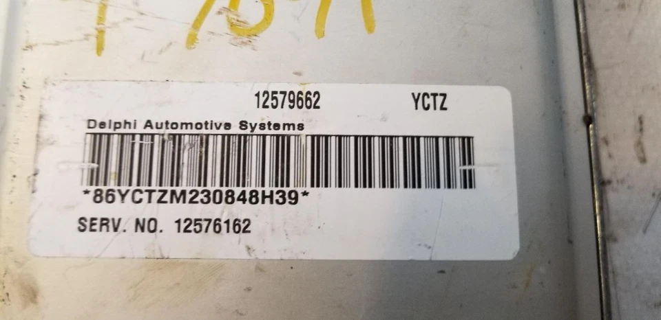 ENGINE COMPUTER ECU ECM PCM MODULE 2002-2004 02-04 SATURN L SERIES 2.2L 12576162 - Image 2 of 2