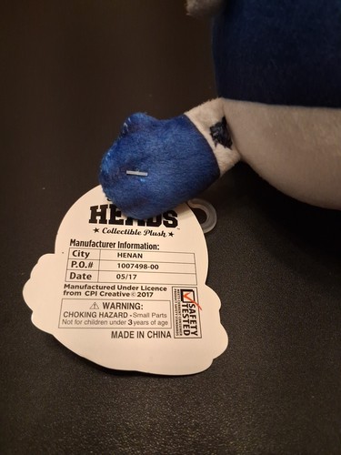 Pensacola Blue Wahoos 6.5" Peluche Kazoo #00 Mascota Rally Heads 2017 MLB Menors - Imagen 7 de 8