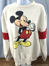Vintage 80s Mickey Mouse Disney World Sweatshirt-Large