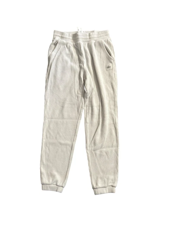 alo-yoga muse athletic waffle knit sweatpants