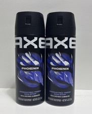  2 Axe PHOENIX 48HR Protection Aluminum Free Deodorant Body Spray-4oz. Each