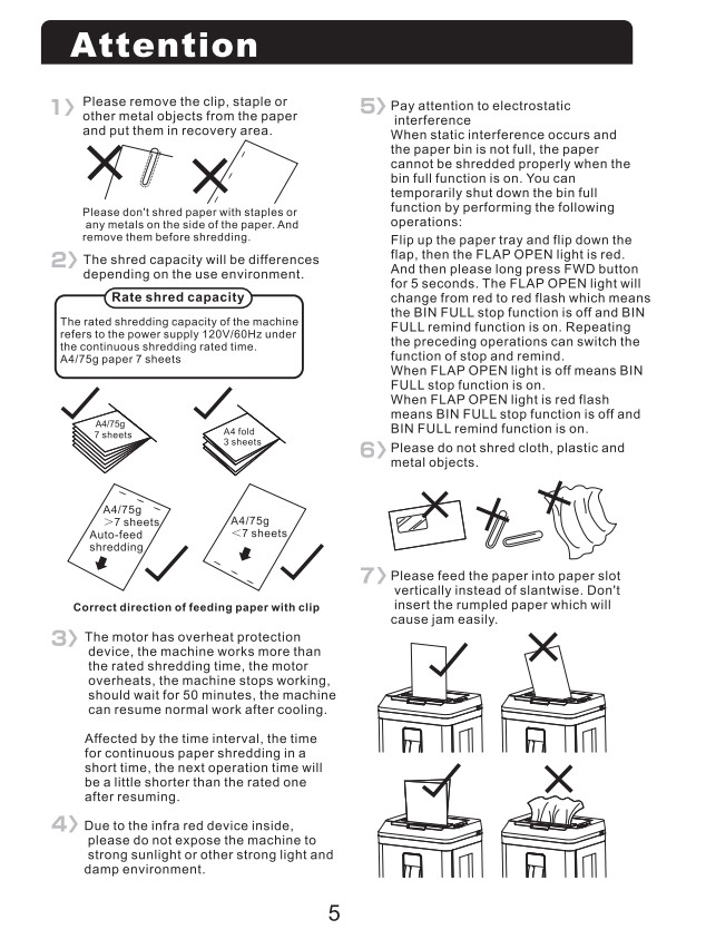 150-Sheet Paper Shredder MicroCut Commerical Office CD Credit Card Heavy Destroy