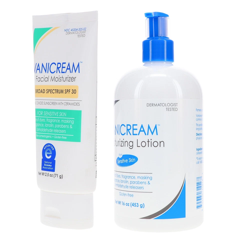 Vanicream Lite 乳液 16 盎司和日常面部保湿霜广谱 SPF 30 — 第 2/4 张图片