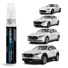 Car Touch Up Paint(Snowflake White Pearl Mica(25D)) for Mazda, Car Paint Scra...