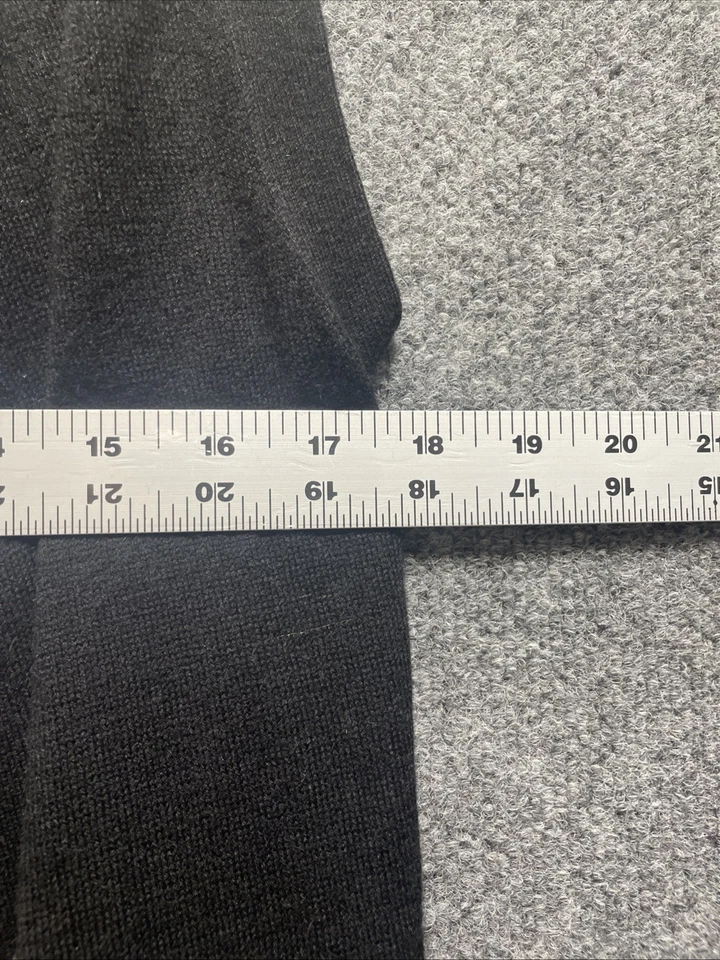 Suéter sem mangas Context preto cashmere gola alta pequeno - Imagem 4 de 4