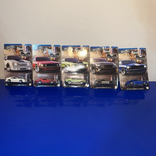 Hot Wheels Silver Series 60 Years Mustangs Complete Set of (5)