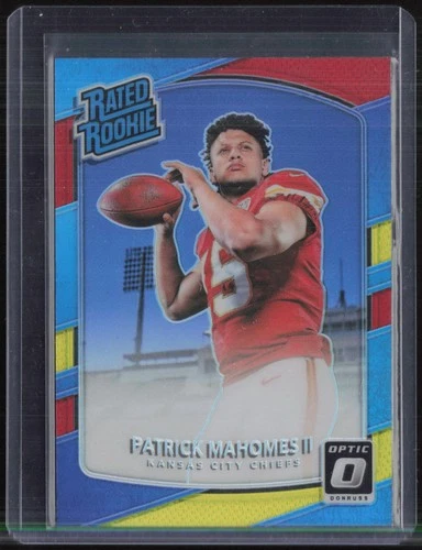 2017 Panini Donruss Optic Tri-Color Prizm #177 Patrick Mahomes II RC Rookie