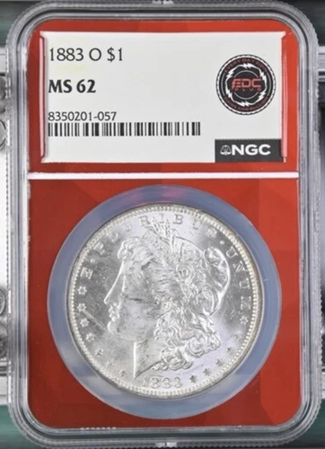 NGC MS62 EDC Plug 1883 O Morgan Dollar