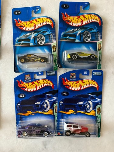 Hot Wheels Lot 4x Treasure Hunts Muscle Tone/Tsunami/Midnight Otto/Shoebox G59