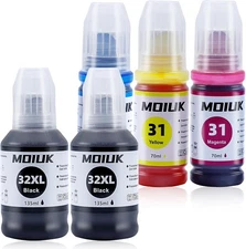 High Capacity Ink Bottles Refill Kit for HP Smart Tank 5000 7000 7301 7602