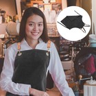 Canvas Apron For Men Women Stylist Hair Dresser 2 Pockets Kitchen Cooking Apron