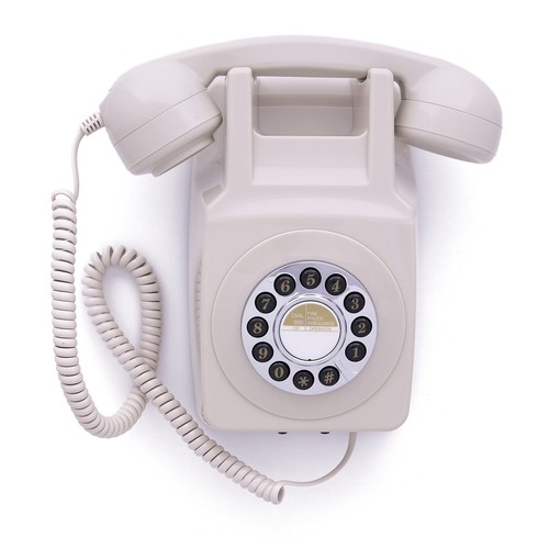 GPO 746 RETRO WALL PUSH BUTTON TELEPHONE IVORY (US IMPORT) ACC NEU
