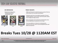 Shedeur Sanders 2024 Leaf Eclectic Football 1x Hobby Case Break #13