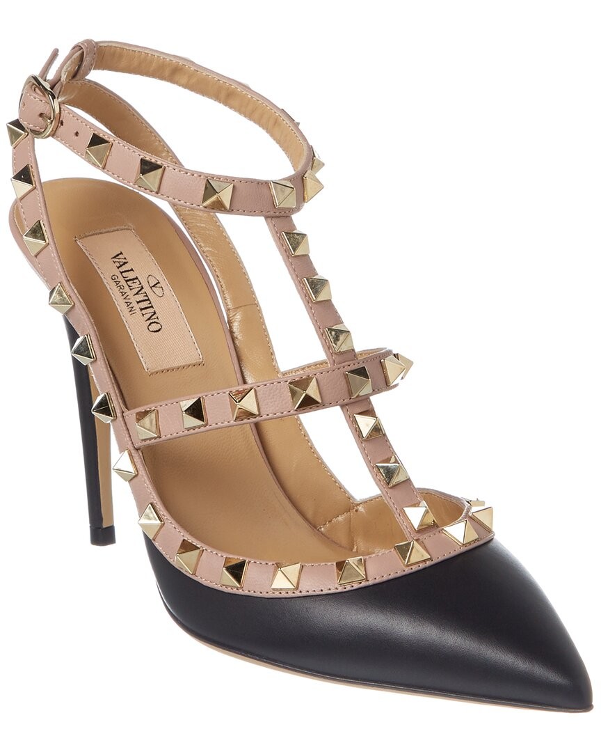 Туфли-лодочки Valentino Rockstud в клетку из 100 % кожи женские черные 39