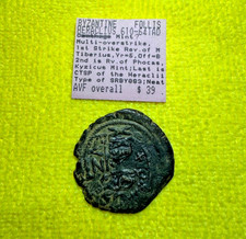 BIZANTYJSKI. Herakliusz, AD 610-641. Æ Follis, 