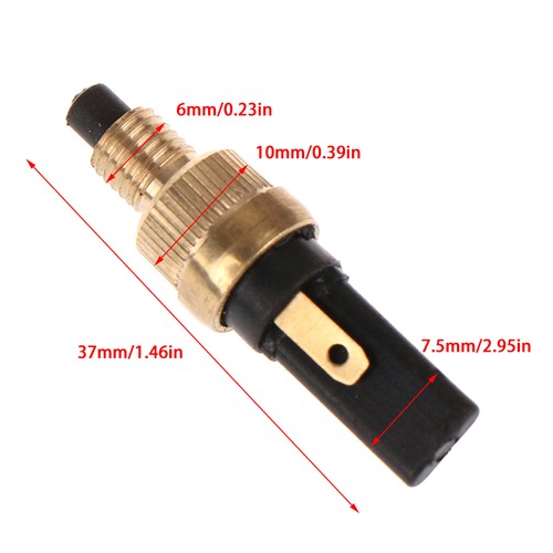 6mm Copper Motorcycle Brake Light Tail Light Front Rear Brake Clutch Switch Pl a - Picture 3 of 8