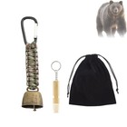Compact Outdoor Safety Kit Bear Notification Bell Whistle Keychain Set