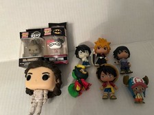 Funko Pop! Vinyl Figures Lot 9 P, Harley Quinn, Dr. Hooves Keychains And Figures