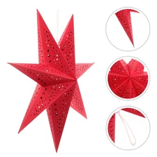 3 Pcs Lampshade Decoration Star Hanging White Lights Shades Ceiling