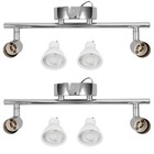  2 STÜCKE 85-240V 2 * 3W Weißlicht LED Rotary Indoor Wohnzimmer Dekorative