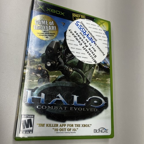 Halo Combat Evolved 2001 Original Microsoft Xbox CIB Komplett Sticker auf Box FS! - Bild 8 von 13