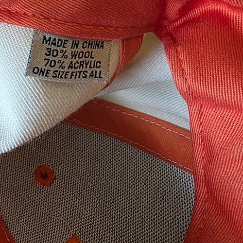 Gorra bordada Power T de la Universidad de Tennessee bronceada y naranja con licencia - Imagen 6 de 7