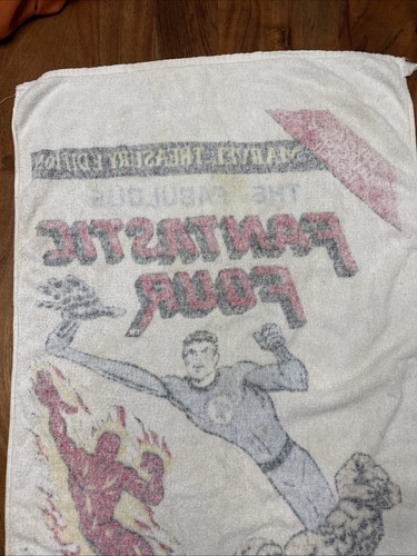 Vintage FANTASTIC FOUR Beach Towel Marvel Treasury Comics 1975 Collectors Issue - Picture 10 of 21