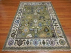 Turkish Oushak Rug(Geometric)Multicolored Handmade Bohemian Rug 4x6 Ft