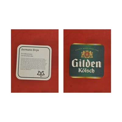 Gilden Hermann Gryn Brauerei Bierdeckel Bier