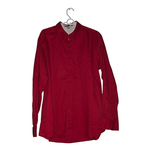 Men's Mixed Lot Of 2 Long Sleeve Button Up Collared Shirt Size Large 32/33 - Picture 3 of 13