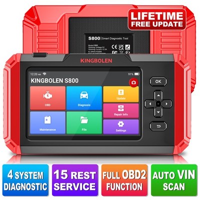 2026KINGBOLEN S800 S608 4 System Kfz-Diagnosegerät ABS SRS Motor TCM OBD-Scanner