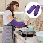  2 Pairs Arm Protectors for Kitchen Oil Waterproof Sleeve Reusable