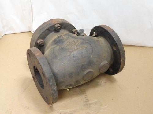 181016 Old-Stock; Jenkins 587J-3 Cast Iron Swing Check Valve Size 3" Surface Rus - Picture 4 of 5
